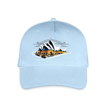 Sydney Opera Harbour Bridge - Kinder Bio Basecap - Hellblau - Vorne