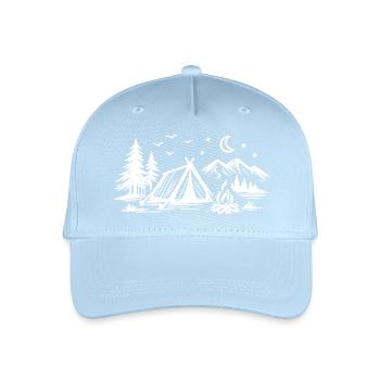 Camping Zelt - Kinder Bio Basecap - Hellblau - Vorne