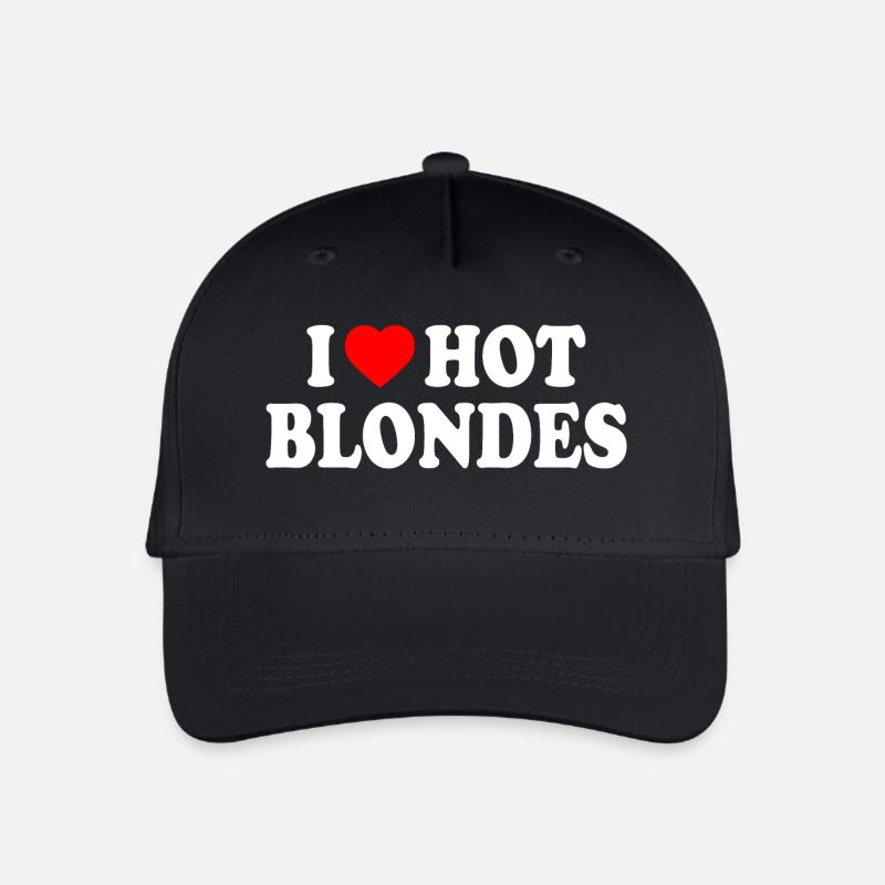 I love hot blondes - Kinder Bio Basecap - Schwarz
