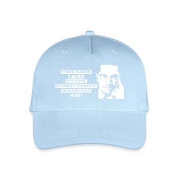 Malcolm X - Organic Kids’ Baseball Cap - light blue - Front