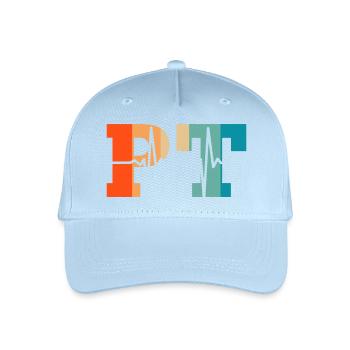 Heartbeat retro physical therapist - Organic Kids’ Baseball Cap - light blue - Front