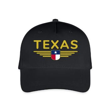 Texas Fan T-Shirt – Lone Star Style - Organic Kids’ Baseball Cap - black - Front