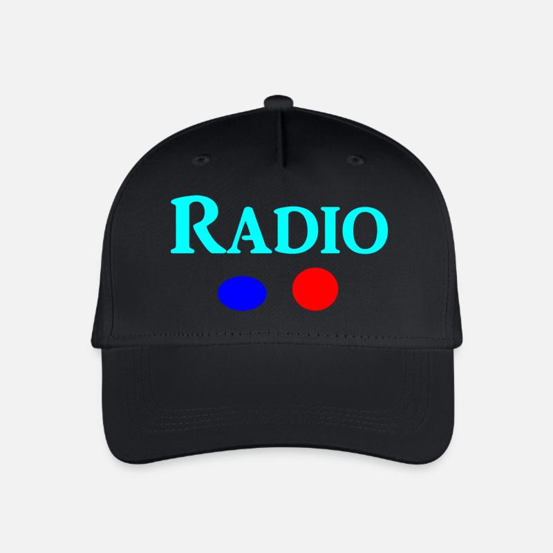radio - Organic Kids’ Baseball Cap - black