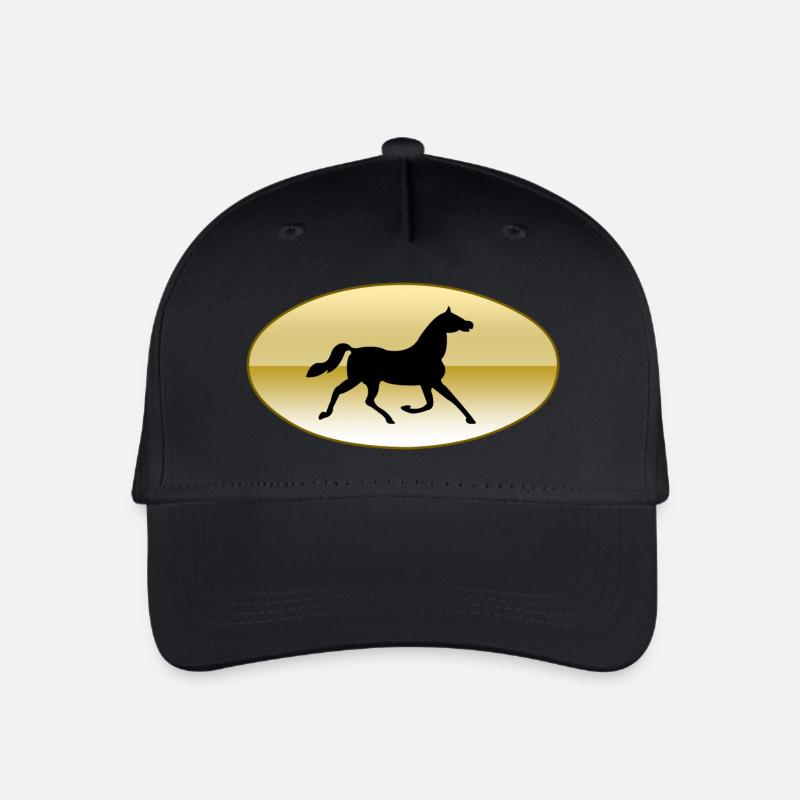 Pferd - Kinder Bio Basecap - Schwarz