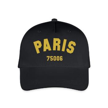 6e arrondissement de PARIS - Casquette de baseball bio Enfant - noir - Devant