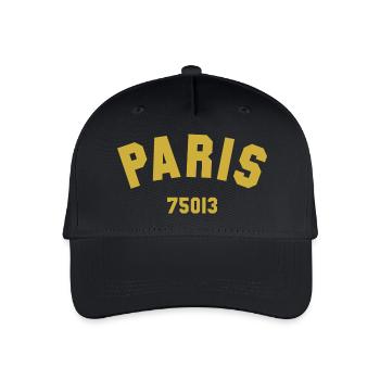 13e arrondissement de PARIS - Casquette de baseball bio Enfant - noir - Devant