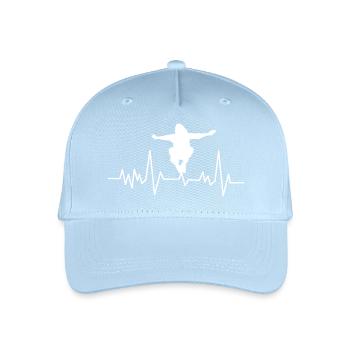 Parkour Heartbeat - Design urbain dynamique - Casquette de baseball bio Enfant - bleu clair - Devant