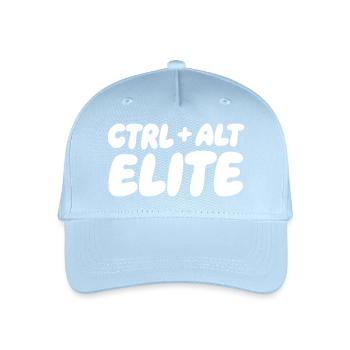 Ctrl Alt Elite: Keyboard Gamer Tee - Kinder Bio Basecap - Hellblau - Vorne