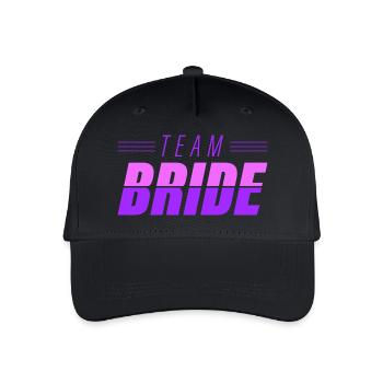 team_bride - Casquette de baseball bio Enfant - noir - Devant