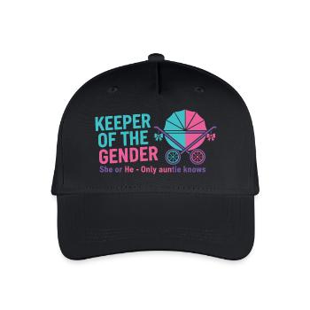 Révélation du sexe : la gardienne du genre que la tante connaît - Casquette de baseball bio Enfant - noir - Devant