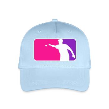 Petanque Boule Petanca Major League Style Pink - Kinder Bio Basecap - Hellblau - Vorne