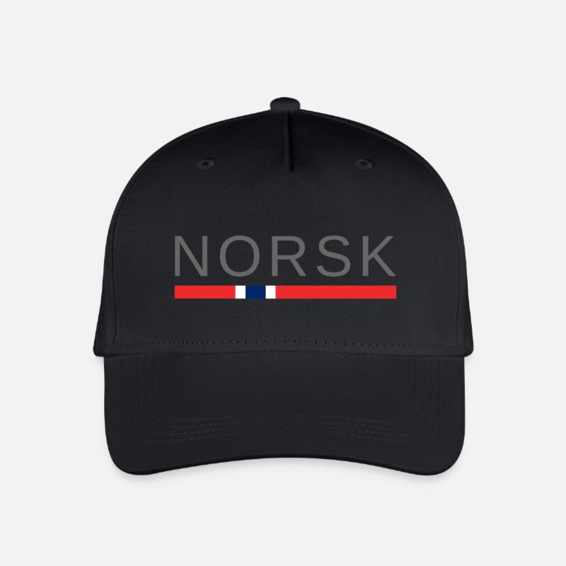 Norwegian - Organic Kids’ Baseball Cap - black