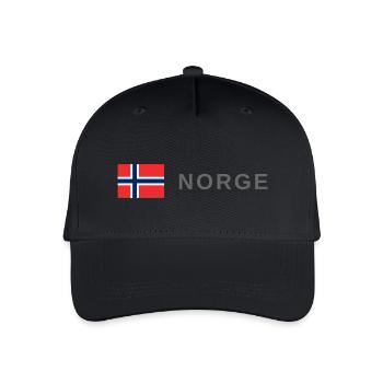 Norwegen - Kinder Bio Basecap - Schwarz - Vorne