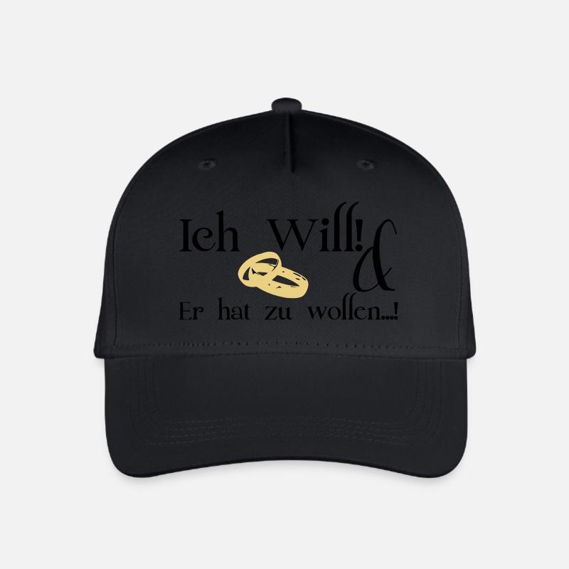 I want - Organic Kids’ Baseball Cap - black