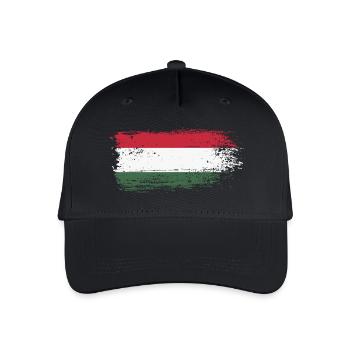 Drapeau Pinceau Hongrois - Casquette de baseball bio Enfant - noir - Devant
