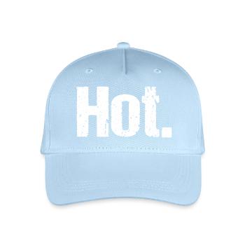 Chaud. - Casquette de baseball bio Enfant - bleu clair - Devant