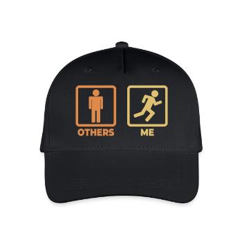 Figurines de bâton de coureur - Casquette de baseball bio Enfant - noir - Devant