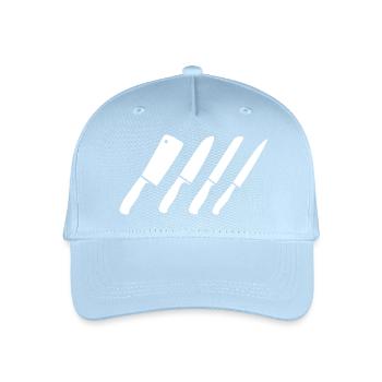 Knife Drawing - Organic Kids’ Baseball Cap - light blue - Front