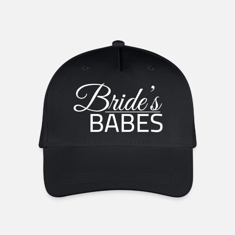 Bride's Babes - Brautjungfern Trauzeugin Braut - Kinder Bio Basecap - Schwarz