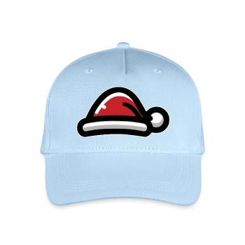 Chapeau de Père Noël - Casquette de baseball bio Enfant - bleu clair - Devant