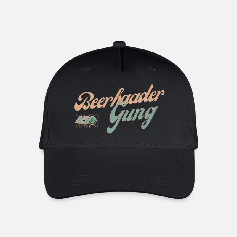 Beerhaader Gung - Kinder Bio Basecap - Schwarz