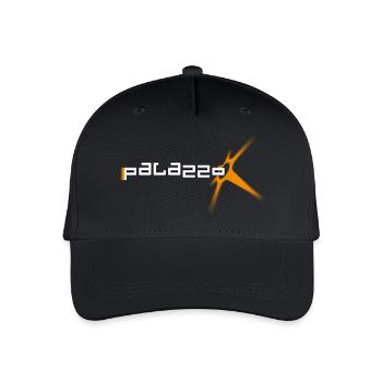 Palazzo Logo Klassik white - Kinder Bio Basecap - Schwarz - Vorne