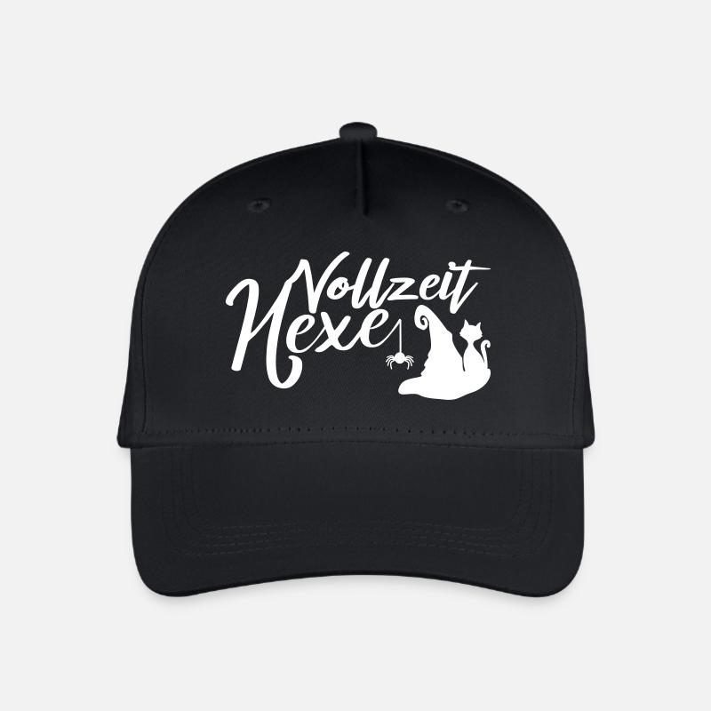 Vollzeit Hexe Lustiger Spruch Hexen - Kinder Bio Basecap - Schwarz