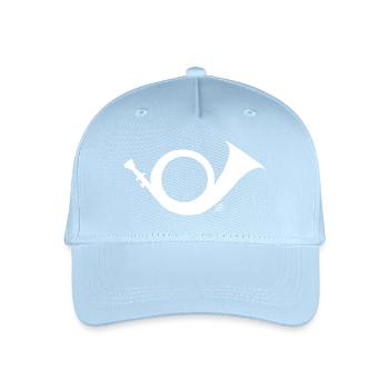 Corne de chasse blanc - Casquette de baseball bio Enfant - bleu clair - Devant