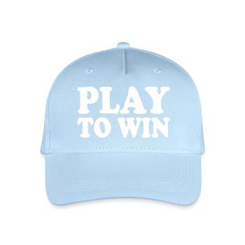 Play to win - Kinder Bio Basecap - Hellblau - Vorne
