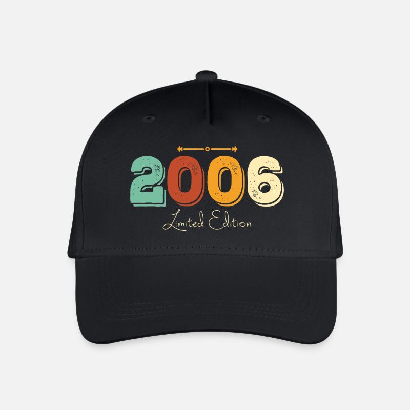 Jubiläum 2006 Limited Edition Original Geschenk - Kinder Bio Basecap - Schwarz