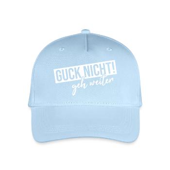 Guck nicht geh weiter - Kinder Bio Basecap - Hellblau - Vorne