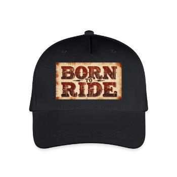 Né pour rouler - Casquette de baseball bio Enfant - noir - Devant