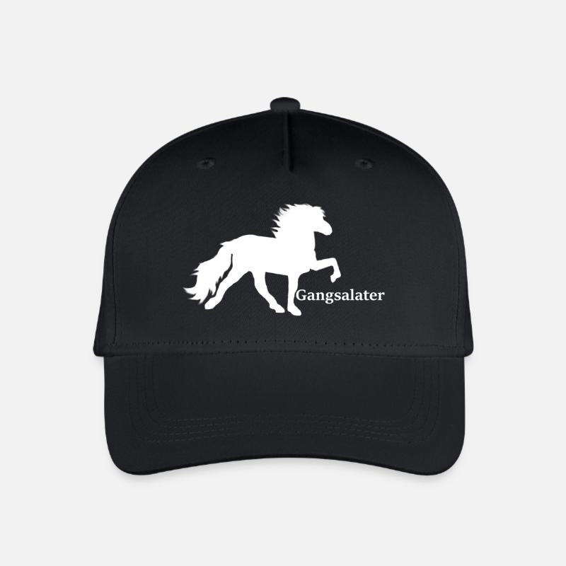 Gangsalater weiß - Kinder Bio Basecap - Schwarz
