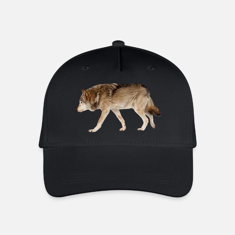 Loup - Casquette de baseball bio Enfant - noir