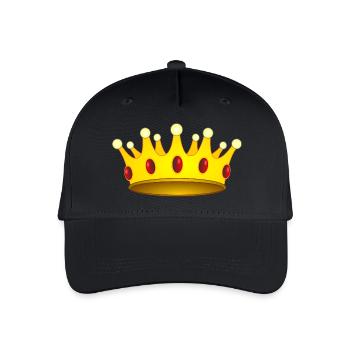 Crown for king or queen - Organic Kids’ Baseball Cap - black - Front