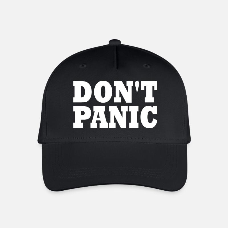 don't panic - Kinder Bio Basecap - Schwarz