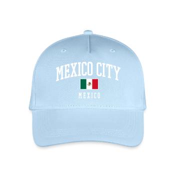 Mexico City Typography Flag - Organic Kids’ Baseball Cap - light blue - Front