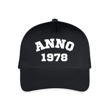 Anno 1978 Anniversaire Année de naissance - Casquette de baseball bio Enfant - noir - Devant