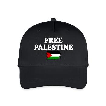 Free palestine - Kinder Bio Basecap - Schwarz - Vorne