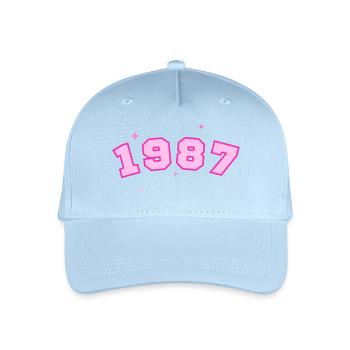 Rosenstern 1987 - Kinder Bio Basecap - Hellblau - Vorne