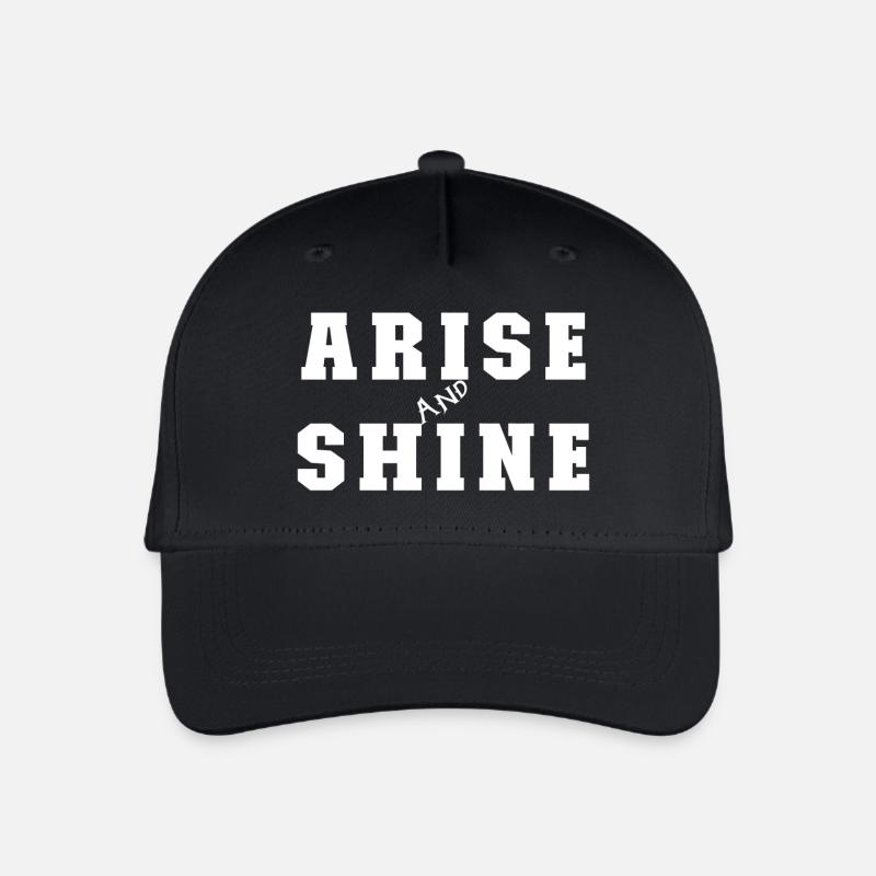 Arise and Shine - Organic Kids’ Baseball Cap - black