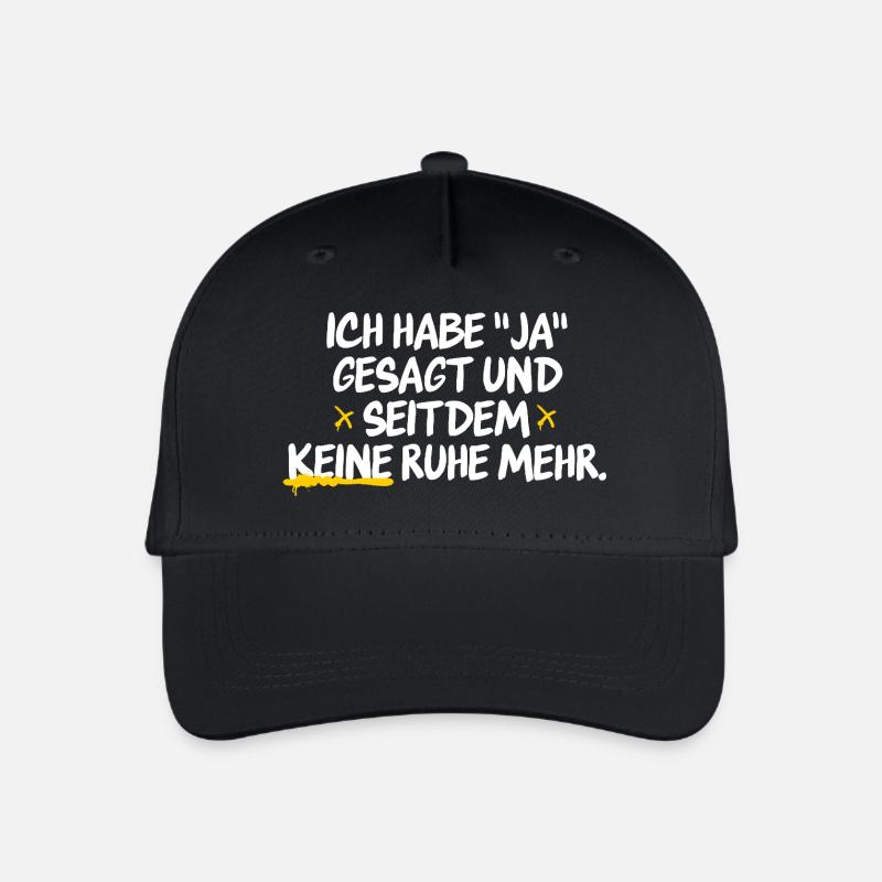 Lustiger humorvoller Ehespruch für Ehepaare - Kinder Bio Basecap - Schwarz