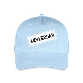 Amsterdam Street Style - Kinder Bio Basecap - Hellblau - Vorne