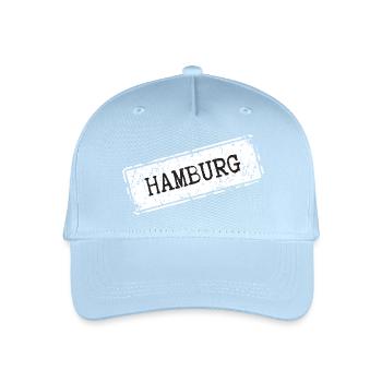 Streetstyle Hambourg Ville Imprimer - Casquette de baseball bio Enfant - bleu clair - Devant