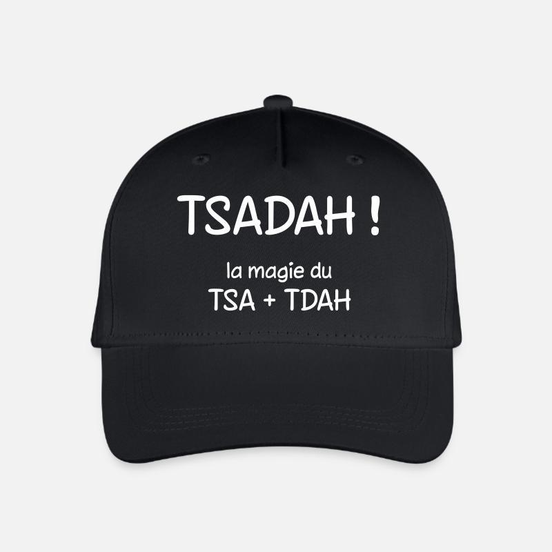 TSADAH : la magie du TSA + TDAH - Casquette de baseball bio Enfant - noir