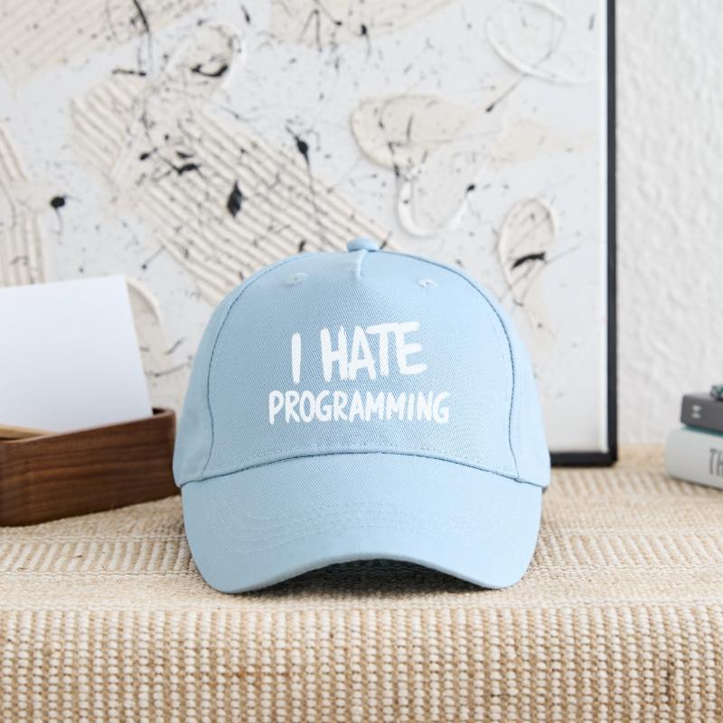 Ich hasse Programmieren, spaßiger PC-CPU-Programmierer Kinder Bio Basecap
