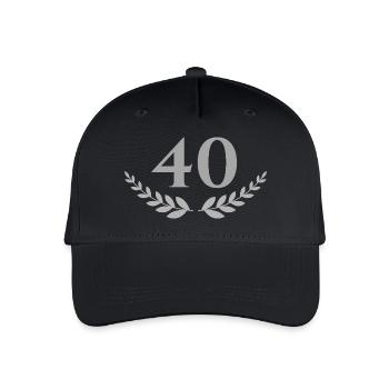 40 - Kinder Bio Basecap - Schwarz - Vorne