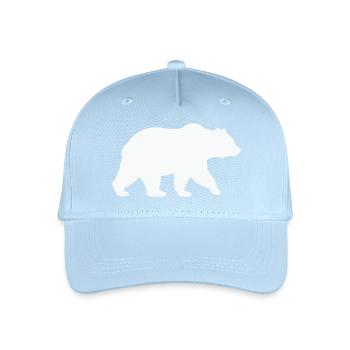 Bear - Organic Kids’ Baseball Cap - light blue - Front