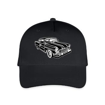 Chevy Cadilac / Muscle Car 02_black white - Organic Kids’ Baseball Cap - black - Front