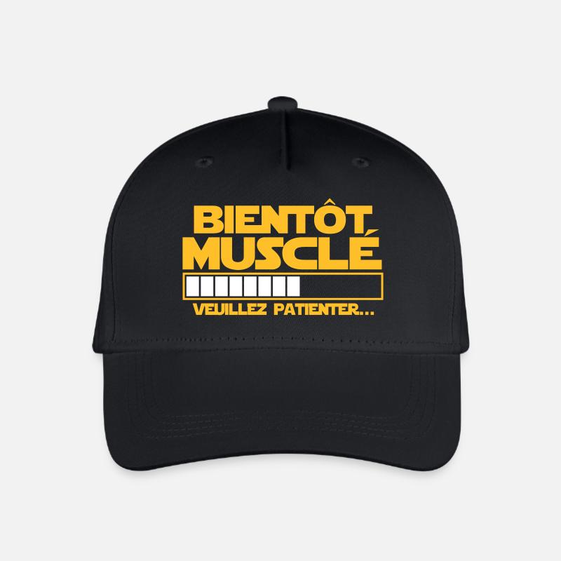 bientôt musclé - Casquette de baseball bio Enfant - noir